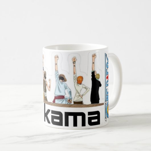 Mug 🌊🏴‍☠️"Nakama" Crew 🏴‍☠️🌊 (Devant droit)