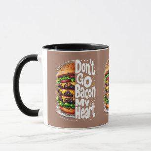 Mug N'allez pas Bacon Mon coeur amusant jeu de nourrit