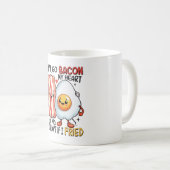 Mug N'allez pas Baconner mon cœur (Devant droit)
