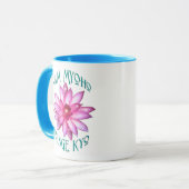 Mug Nam Myoho Renge Kyo avec la conception de fleur de (Devant gauche)