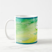 Mug Namastay à l'aquarelle de plage (Gauche)