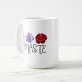 Mug Namaste à trois fleurs (Devant gauche)