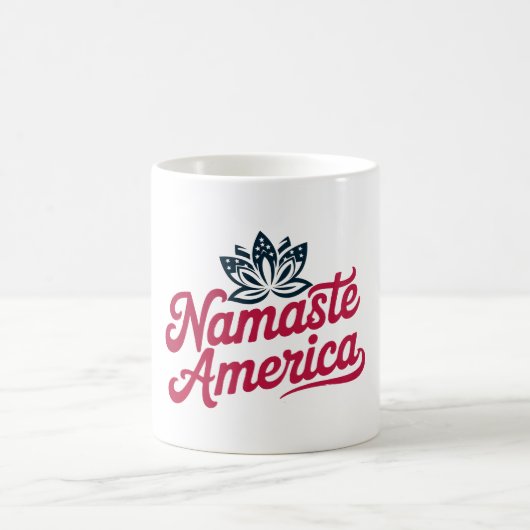 Mug Namaste America Patriotic Yoga (Centre)