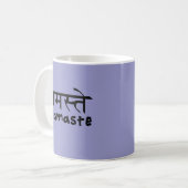 Mug Namaste en anglais et le Hindi (Devant gauche)