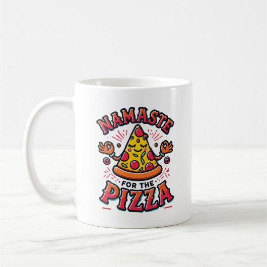 Mug Namaste for the Pizza - Funny Yoga (Gauche)