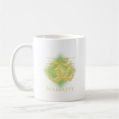 Mug Namaste - je cintre à vous (en vert) (Gauche)