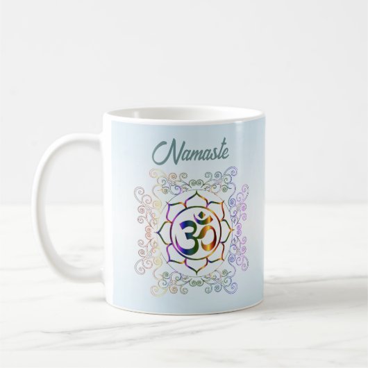 Mug Namaste Pretty Prismatic Lotus Art Spirituel (Gauche)