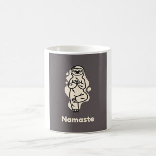 Mug Namaste Sloth Yoga et méditation avec animal migno