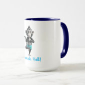 Mug Namaste Yoga du Singe (Devant droit)
