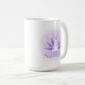 Mug Namaste Yoga Lotus Femme Flower Violet (Devant droit)