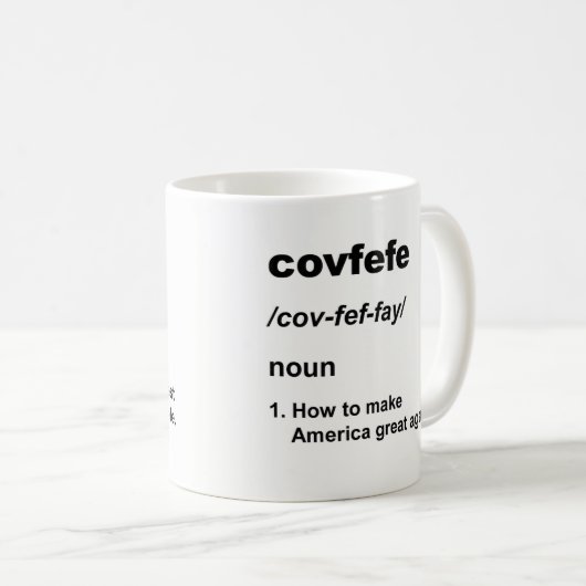 Mug Nambia et covfefe (Devant droit)