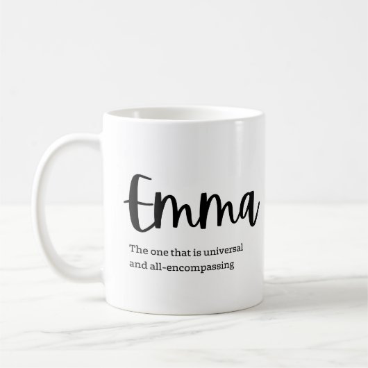 Mug Name meaning: Emma (Gauche)