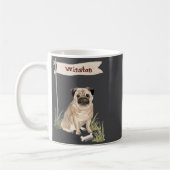 Mug Name Pug Pet Dog  (Gauche)