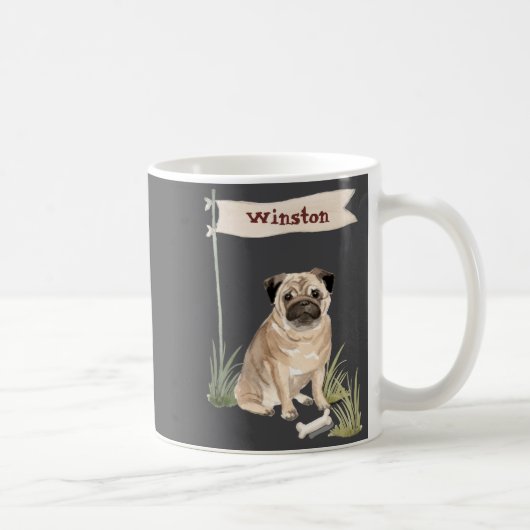 Mug Name Pug Pet Dog  (Droite)