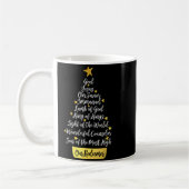 Mug Names Of Jesus Christian Faith Christmas Tree (Gauche)