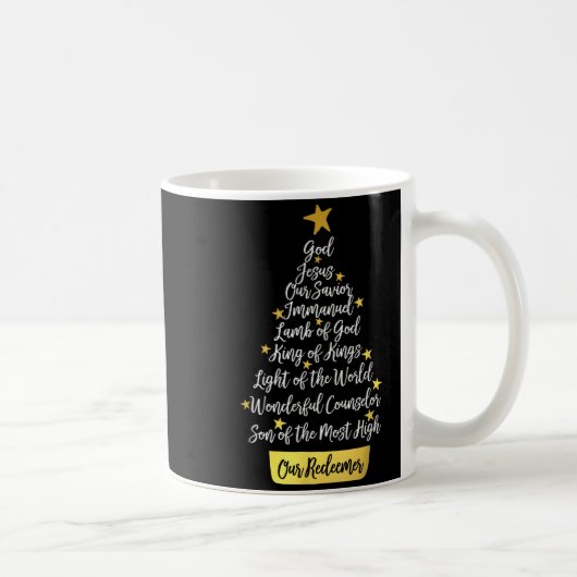 Mug Names Of Jesus Christian Faith Christmas Tree (Droite)