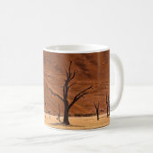 Mug Namibie Dead Vlei dunes photo avec texte (Devant droit)