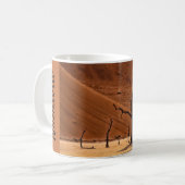 Mug Namibie Dead Vlei dunes photo avec texte (Devant gauche)