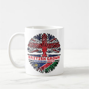 Mug Namibie Namibie British UK Tree Roots Flag