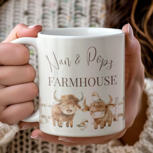 Mug Nan & Pop's Farmhouse Cute Country Farm