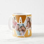 Mug Nana 5 Photo modifiable 4 lettres Bee et Honeypeb (Devant gauche)