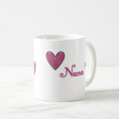 Mug Nana aux coeurs (Devant droit)