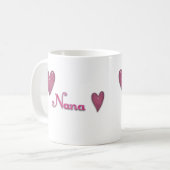 Mug Nana aux coeurs (Devant gauche)