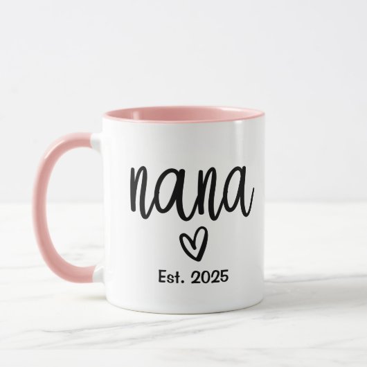 Mug Nana Créée 2025, Mignonne 1ère Grand-Mère (Gauche)