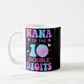 Mug Nana de la fille d'anniversaire Double Digits Disc (Gauche)