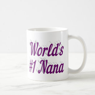 Mug Nana demi-texte pourpre Jour des mères