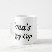 Mug Nana drôle café citation moitié noir (Devant gauche)