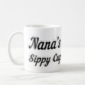 Mug Nana drôle café citation moitié noir (Gauche)