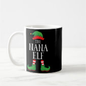 Mug Nana Elf Groupe de jumelage Xmas Funny Famille Noë (Gauche)
