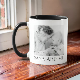 Mug Nana et Moi Photo Minimaliste Moderne Chic