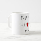 Mug NANA=LOVE (Ou N'Importe Quel Nom) Cute Grand-Mère  (Devant gauche)