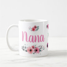 Mug Nana personnalisé avec les noms des petits enf