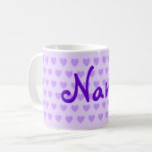 Mug Nana personnalisée en violet (Devant gauche)