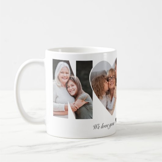 Mug Nana Photo Collage Grandma Keepsake from Grandkids (Gauche)