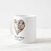 Mug Nana We Love you Hearts Modern Photo Collage (Devant gauche)