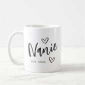 Mug Nanie Année de création grand-mère (Gauche)