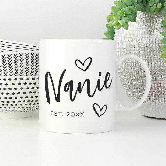 Mug Nanie Année de création grand-mère