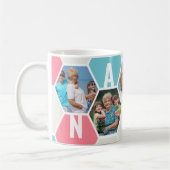 Mug Nanna 5 Photo modifiable 5 lettres Honeycomb (Gauche)