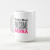 Mug NANNA-Text Design le plus fantastique du monde (Devant gauche)