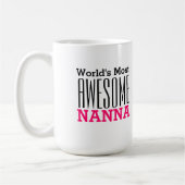Mug NANNA-Text Design le plus fantastique du monde (Gauche)