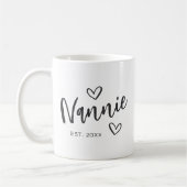 Mug Nannie Année de création grand-mère (Gauche)