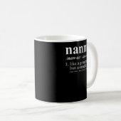 Mug Nanny Like a GrandMother But Cooler Dictionary (Devant droit)