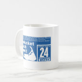 Mug Nantucket Beach Permit 2024 bleu (Devant gauche)