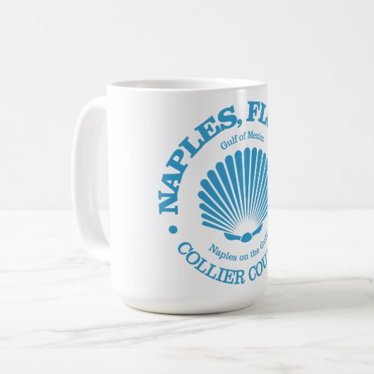 Mug Naples Fl (coquillage) (Devant gauche)