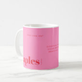 Mug Naples Floride rose moderne (Devant gauche)