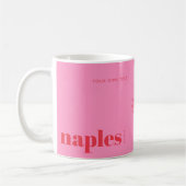 Mug Naples Floride rose moderne (Gauche)